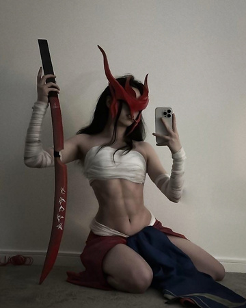 Meine Cosplay-Version von Yone aus League of Legends