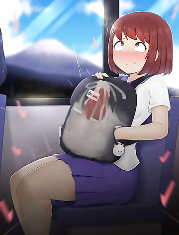 Imagine being horny in public, deciding between relieving your art or holding back.