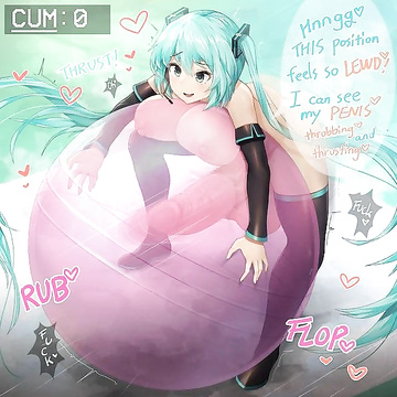 Filling her yoga ball
