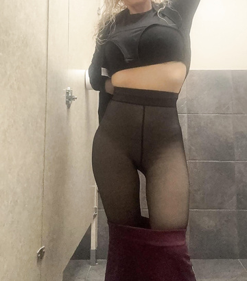 Pantyhose kind of day at the office!