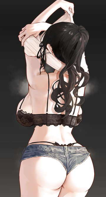 Taking off her shirt