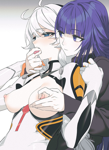 Mei playing with kianas nipple