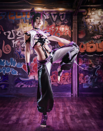 Juri Han de Street Fighter por Enako_cos