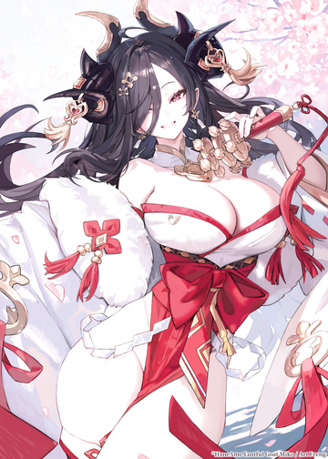 Original Lustful Goat Miko cosplay by HaneAme, designed by Freng