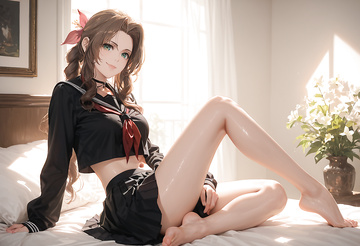 ¡Acabo de ver a Serafuku Aerith y no pude resistirme!