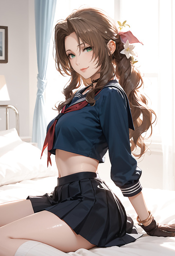¡Acabo de ver a Serafuku Aerith y no pude resistirme!