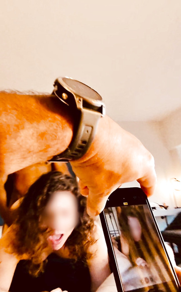 My husband was hoping that I could suck his cock while getting fucked by the biggest dick I’ve ever had. In reality he had to just sit there and watch me gasp as my breath was taken away.