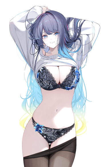 Happy to show her fancy lingerie