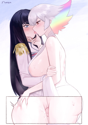Ragyou lovingly cumming inside Satsuki while they share a treat