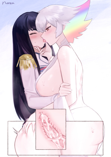 Ragyou lovingly cumming inside Satsuki while they share a treat