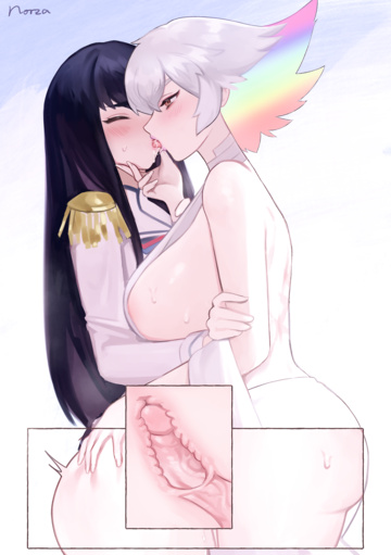 Ragyou lovingly cumming inside Satsuki while they share a treat