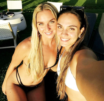 Anna Maidment and Julia Lawrenz - U of Hawaii athletes