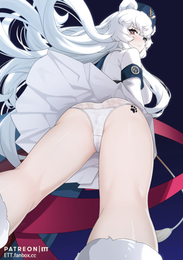 Upskirt view of Rosa