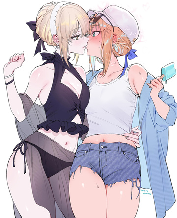Saber Alter y Artoria Pendragon