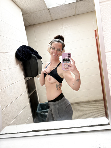 Naughty MILF at the gym