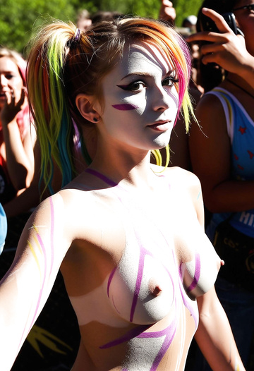¿Las chicas de las fiestas rave también se toman selfies?