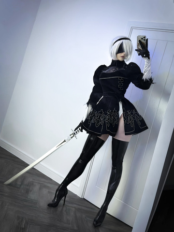 Mi cosplay de 2B de NieR :3