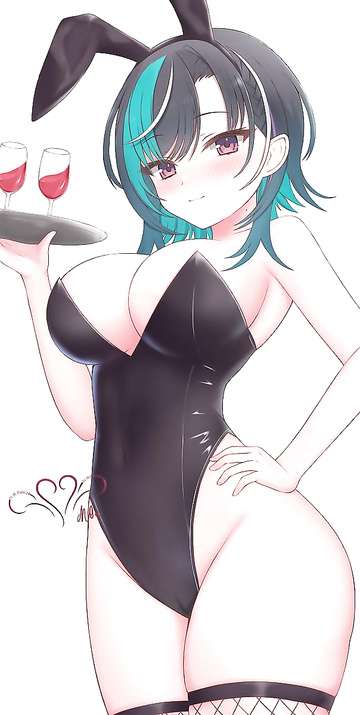 Chihaya serving wine