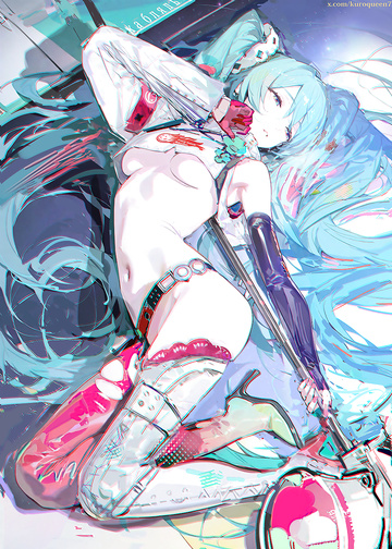 Miku's midriff and underboob