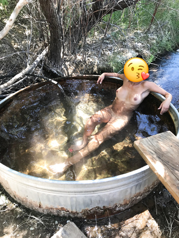 Me encanta un baño en aguas termales.