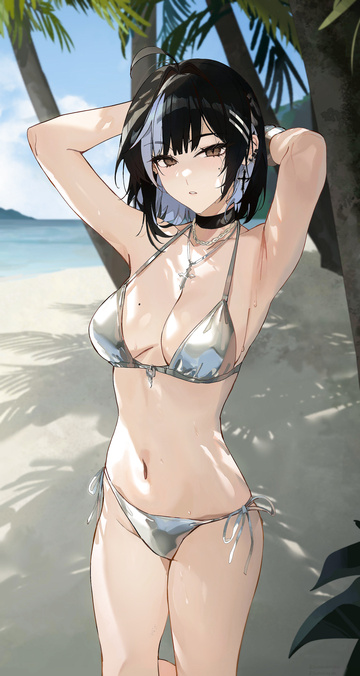 Bikini plateado