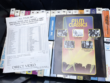 Colección de pornografía Betamax del abuelo: 180 casetes aún en plástico