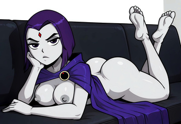 Raven en el sofá de casting