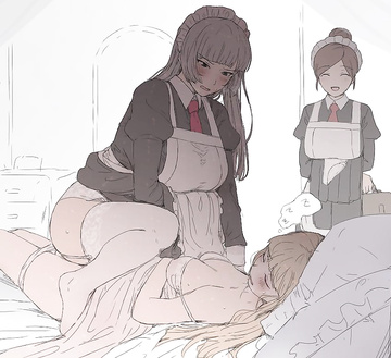 Las criadas usan a su amo mientras duerme