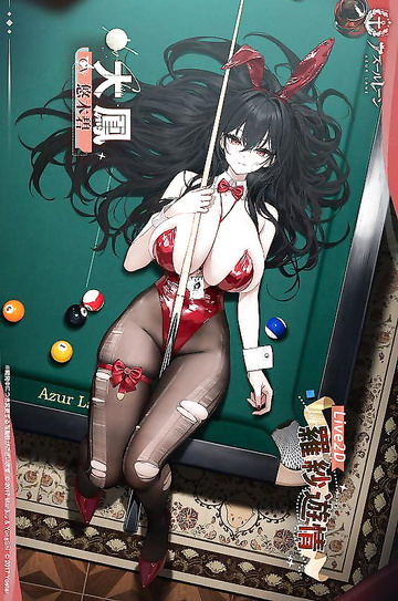 Косплей AzurLane Taihou Red Bunny от HaneAme