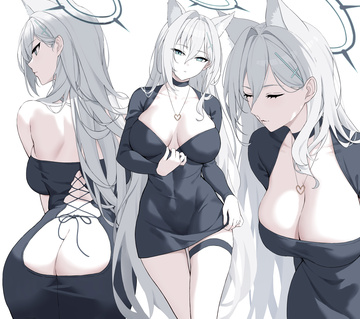 Schwarzes Kleid Shiroko