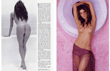 Cindy Crawford von Herb Ritts für das Playboy Magazine, Oktober 1998