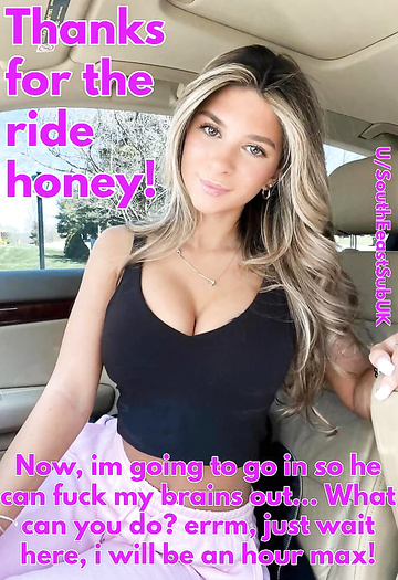 She said one hour, two hours ago...