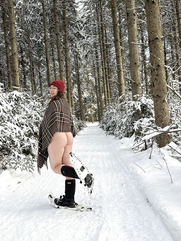 Ein toller Tag für eine Schneeschuhwanderung und ein Fotoshooting zur Feier meines 32. Geburtstags!