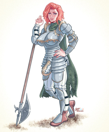 Ginger Knight Pinup, von mir