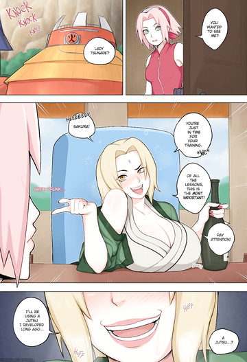 Sakura und Tsunade trainieren