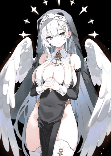 An angel in a nun outfit