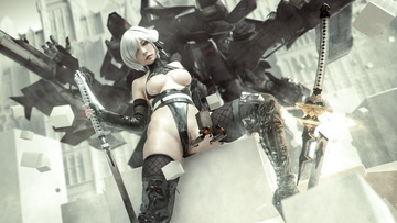 Yorha / Schwarze Witwe 2B von Nekokoyoshi